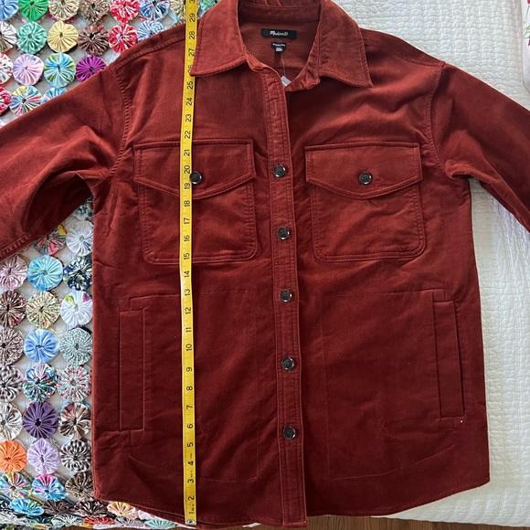 NWT Madewell Corduroy Twill Oversized Shirt Jacket - Picture 11 of 14